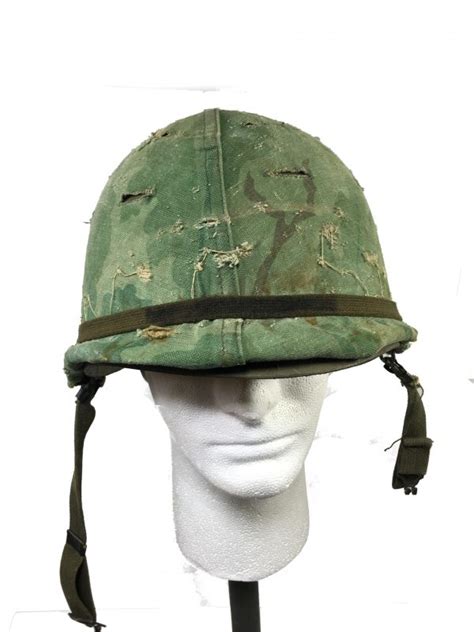 Army Helmet, M-1 Vietnam erdl steel pot