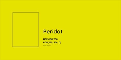 Peridot Color Code