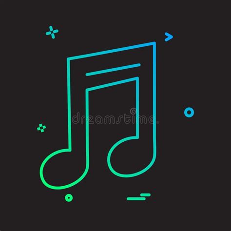 Music icon design vector stock vector. Illustration of modern - 132415706