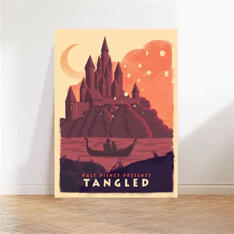 Tangled Poster A4 - Etsy