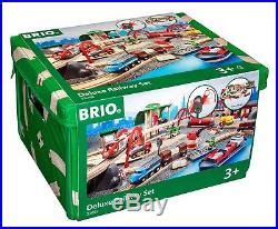 Brio 33052 Deluxe Railway Set Build City Road Train Tracks Lights Kids ...