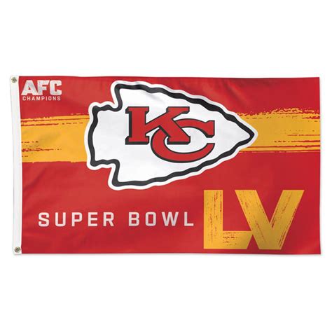 KANSAS CITY CHIEFS SUPER BOWL LV 3'X5' HOUSE FLAG – JR'S SPORTS