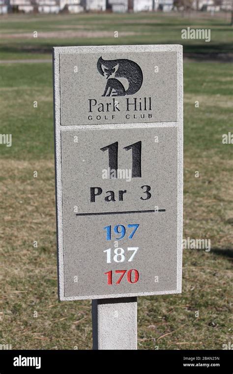 Park Hill Golf Club (Course) Sign - Park Hill, Denver, Colorado, USA ...