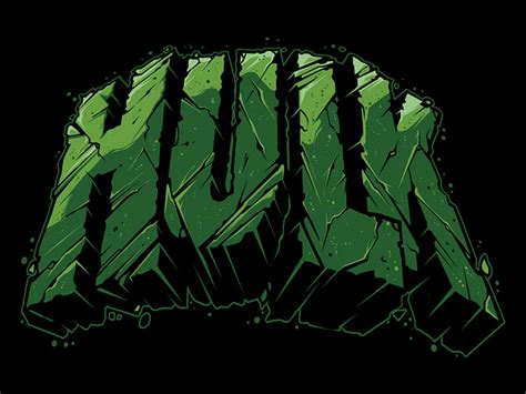 Hulk Lettering Hulk Smash Hulk Vector Marvel Illustration Custom by Jared Mirabile on Dribbble