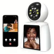 Wifi Camera 3mp 2 8 Inch Screen Smart Home Security Camera - Temu