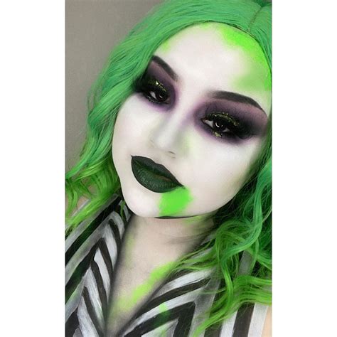 BeetleJuice Makeup 🪲🧃 | Halloween makeup, Makeup, Beetlejuice makeup