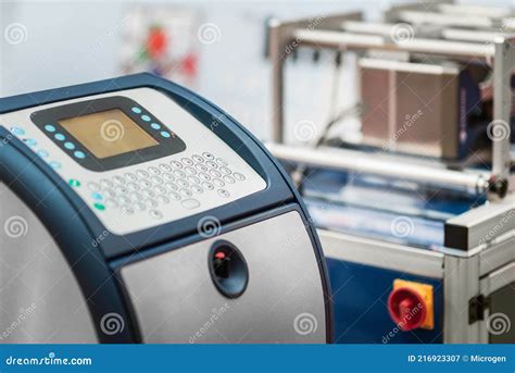 Continuous Inkjet Printer stock image. Image of action - 216923307