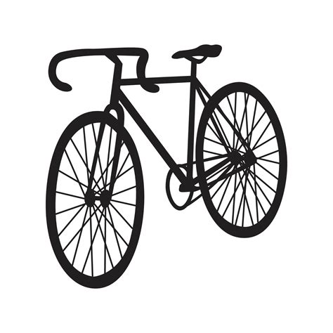 bike silhouette vector illustration 25424595 Vector Art at Vecteezy