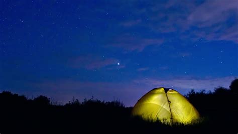 Camping Under Moving Stars. Night Stock Footage Video (100% Royalty-free) 17893714 | Shutterstock