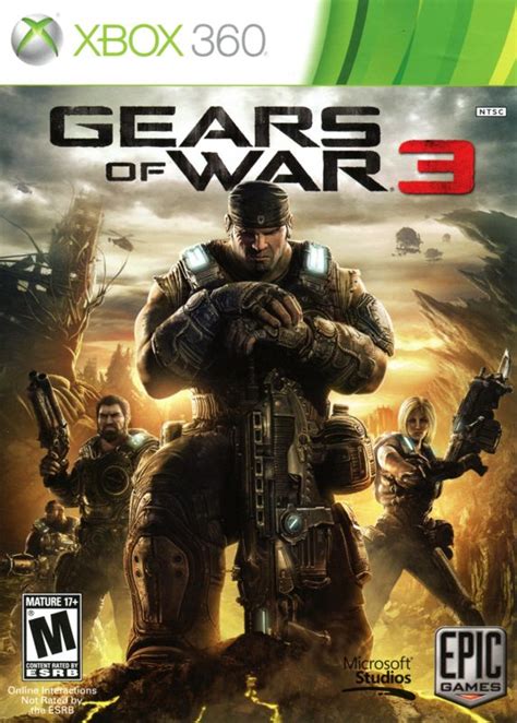 Gears of War 3 (2011) Xbox 360 box cover art - MobyGames