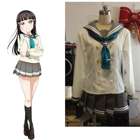 Aliexpress.com : Buy Kurosawa Dia LoveLive! Sunshine Aqours Cosplay Costume Japanese Anime Girl ...