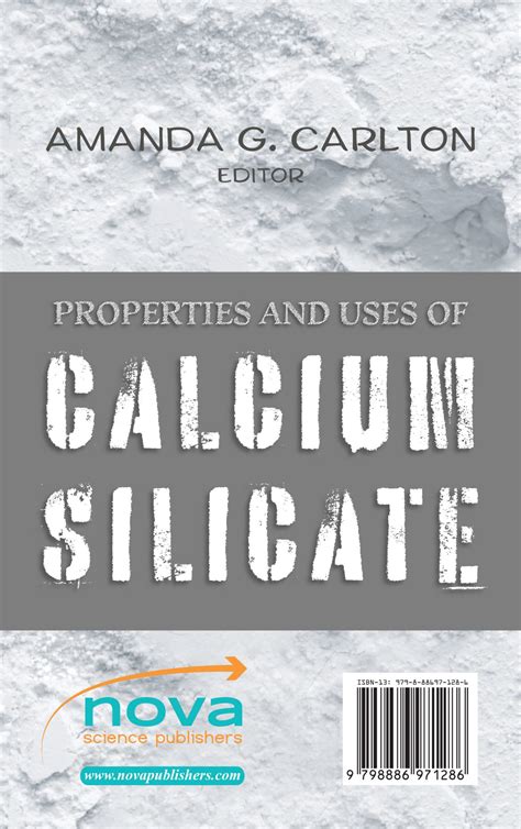 Properties and Uses of Calcium Silicate – Nova Science Publishers