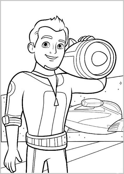 Miles from Tomorrowland coloring pages to download and print for free