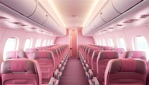 Premium Photo | Airplane cabin interior design