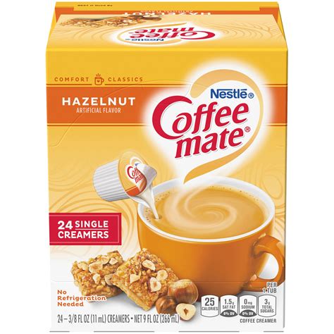 Hazelnut Flavored Coffee Creamer Singles | 24 count | Official Coffee mate®