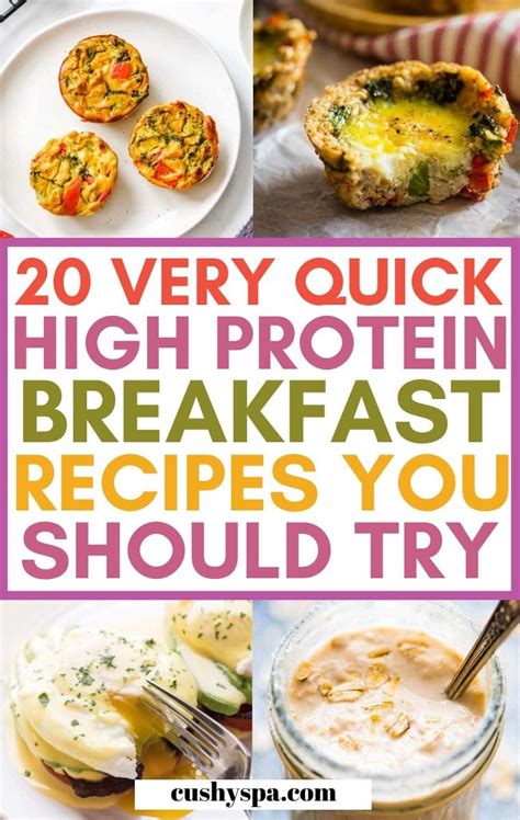 20 Quick High Protein Breakfast Ideas - Cushy Spa