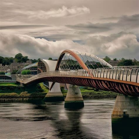 Premium AI Image | Peace Bridge in Derry