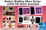 Modern Wedding Album Design 12X36 PSD Sheets Download - PSDPIX.COM
