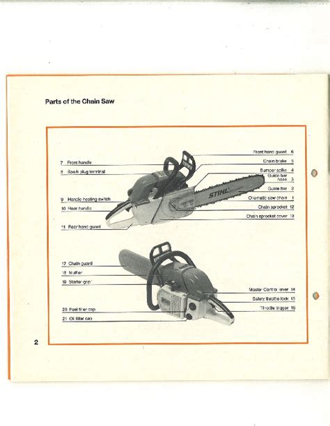 STIHL 048 Chainsaw Owners Manual