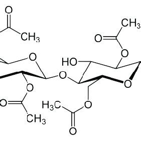 Chemical structure of cellulose acetate. | Download Scientific Diagram