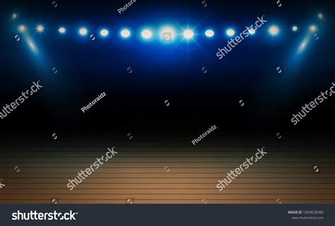 Basketball Arena Field Bright Stadium Lights Stock Vector (Royalty Free ...