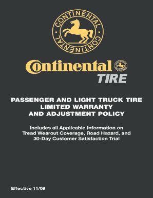 Continental Tire Warranty Claim Form: Complete with ease | airSlate SignNow