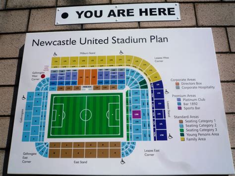 Newcastle Stadium Seating Plan