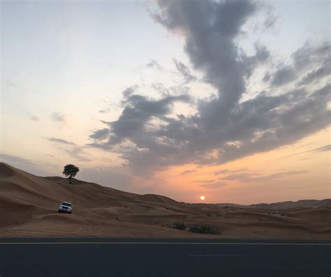 Dubai sand dunes at sunset • HOUSE OF WEND