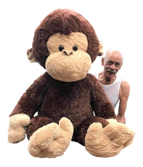 Buy Big Plush Giant Stuffed Monkey - Large 4-Foot Extra-Soft Jumbo ...