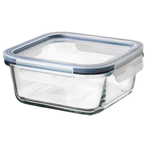 IKEA 365+ Lunchbox mit Deckel - quadratisch Glas, Kunststoff Glas - IKEA Deutschland