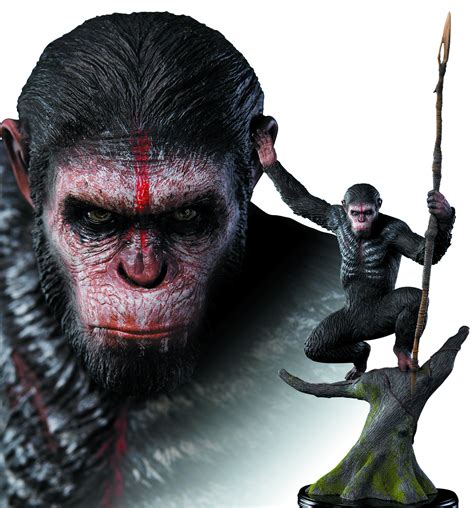 OCT142360 - PLANET O/T APES CAESAR 1/4 SCALE STATUE - Previews World