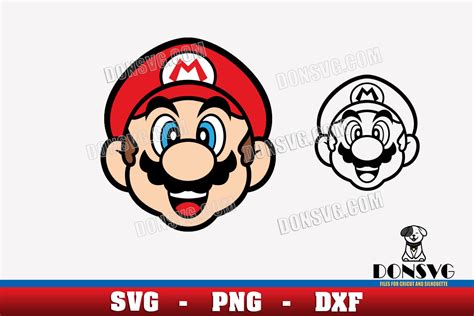 Super Mario Face Outline