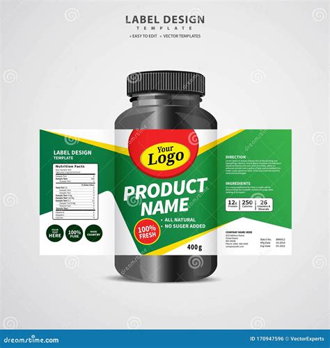 Bottle Label, Package Template Design, Label Design, Mock Up Design ...