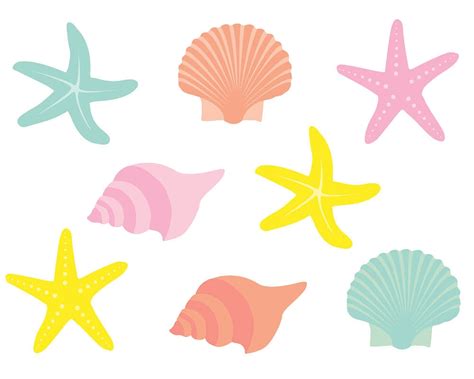 shell little mermaid png - Clip Art Library