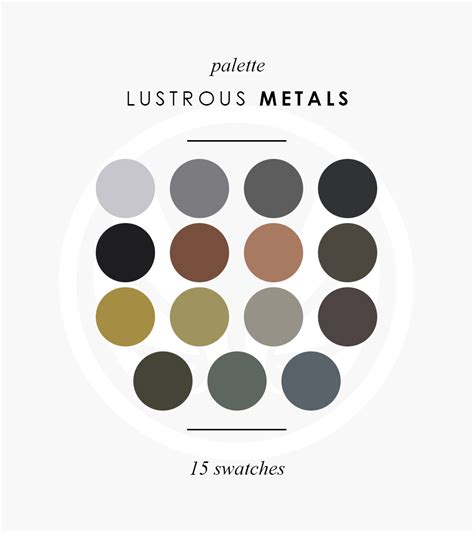 Peace's Place : Lustrous Metals Colour Palette Based on real metal...