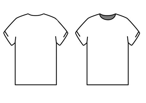 Blank T Shirt Template For Photoshop Free Download
