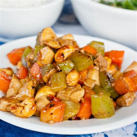 Chicken with Cashew Nuts Stir Fry Recipe {Gluten-Free, Dairy-Free}