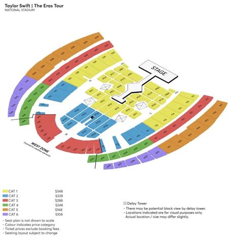 Taloy Swift The Eras 2024 Singapore 🇸🇬 Cat 2 x4 tickets, Tickets ...