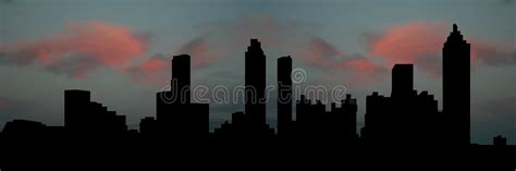 Atlanta Skyline at Sunset stock image. Image of commute - 10142113