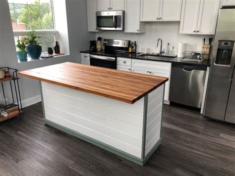 Kitchen Island Butcher Block Kitchen Island With Seating - Etsy