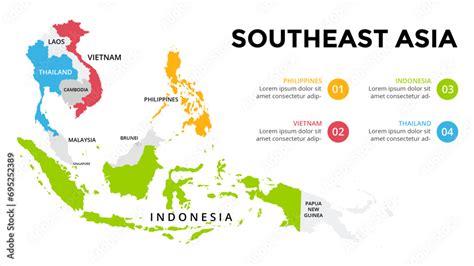 Infographic maps for Asian countries elements design for presentation ...