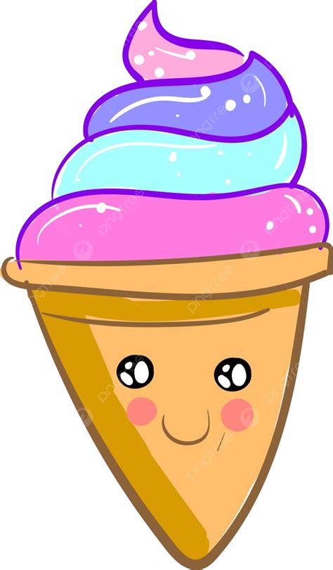 A Charming Illustration Of A Colorful Ice Cream Swirl In Vector Format Vector, Frosting, Syrup ...