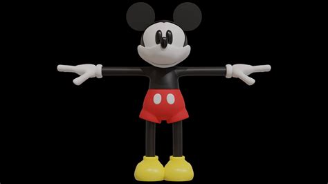 Mickey Mouse - 3D Model by clickdamn