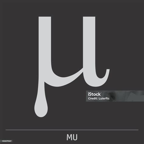 Mu Greek Letter Icon Stock Illustration - Download Image Now - Abstract ...