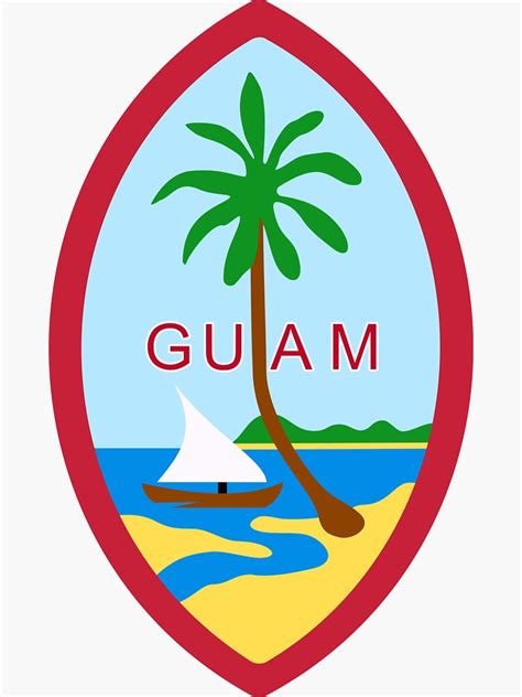 "Seal of Guam " Sticker for Sale by abbeyz71 | Redbubble