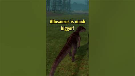 Allosaurus and Eocarcharia Size Comparison #shorts - YouTube