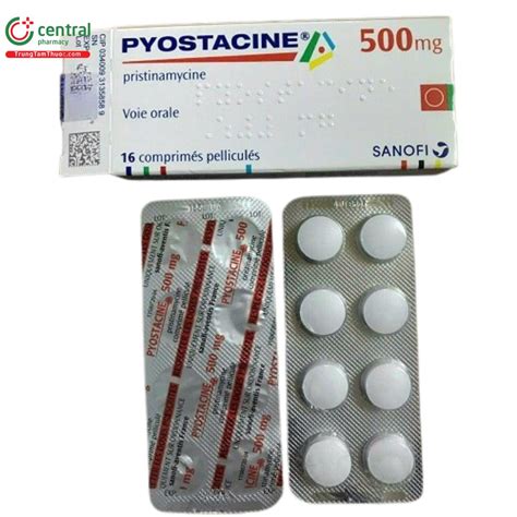 Thuốc Pyostacine 500mg - Điều trị nhiễm khuẩn đường hô hấp