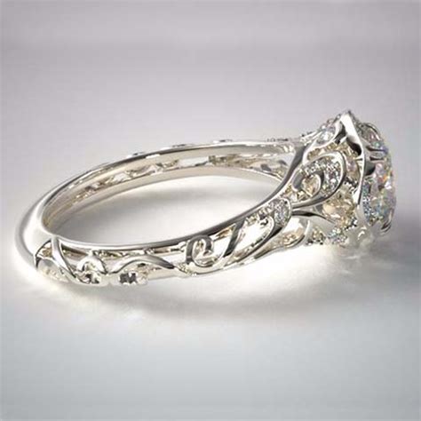 Vintage Filigree Diamond Engagement Rings by James Allen