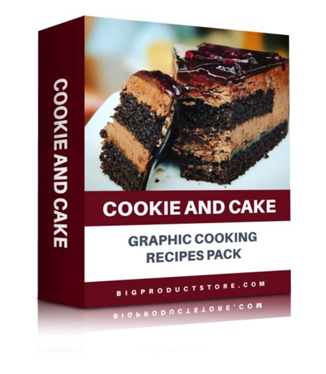 Cookie & Cake Graphic Cooking Recipes Pack - BigProductStore.com