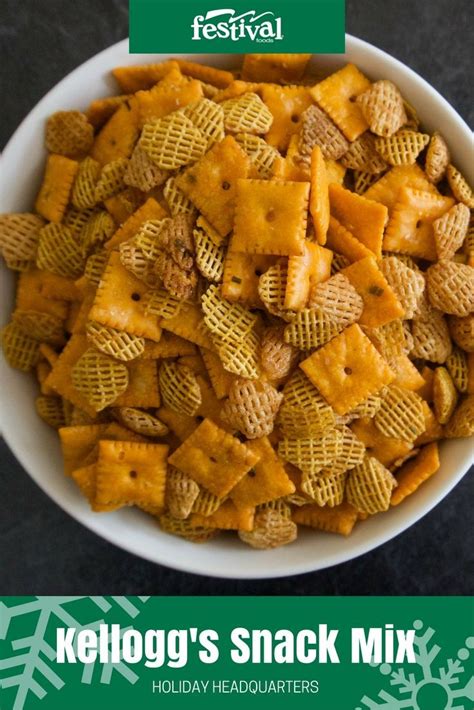 Kellogg's® Crispix® Snack Mix | Festival Foods | Recipe | Crispix snack mix, Snack mix, Chex mix ...